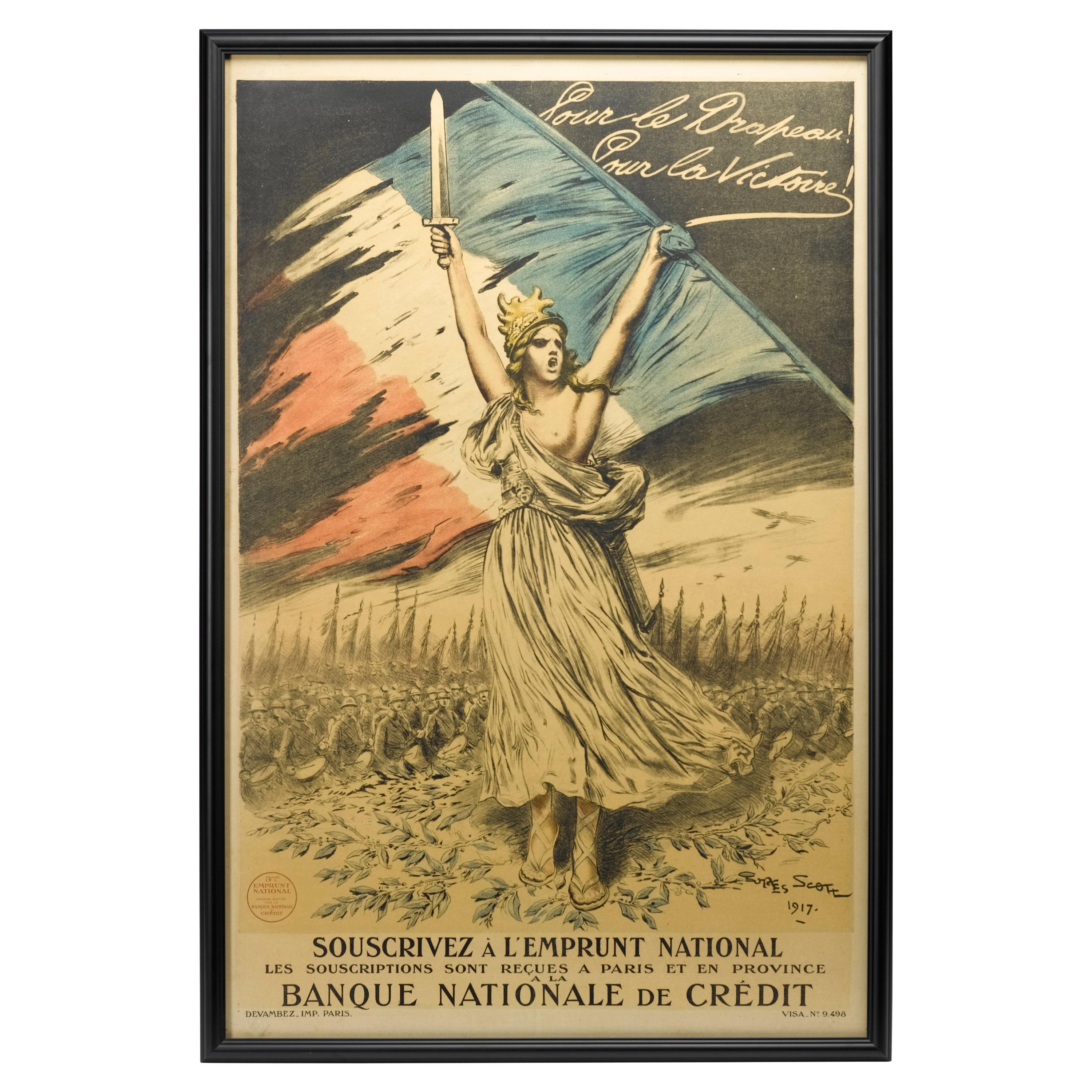 1917 WWI French Loan Poster by Georges Scott