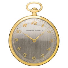 1918 Audemars Piguet Antike Art Deco Ultra Thin Herren Taschenuhr - 18K Gold