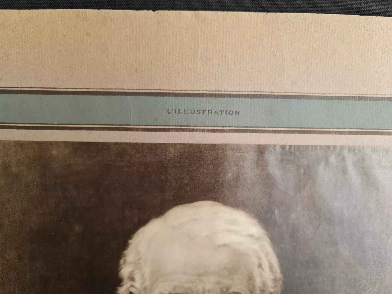 Incisione del 1918 di David Lloyd George dalla rivista L'Illustration - 3Y01A In condizioni buone in vendita a Bordeaux, FR