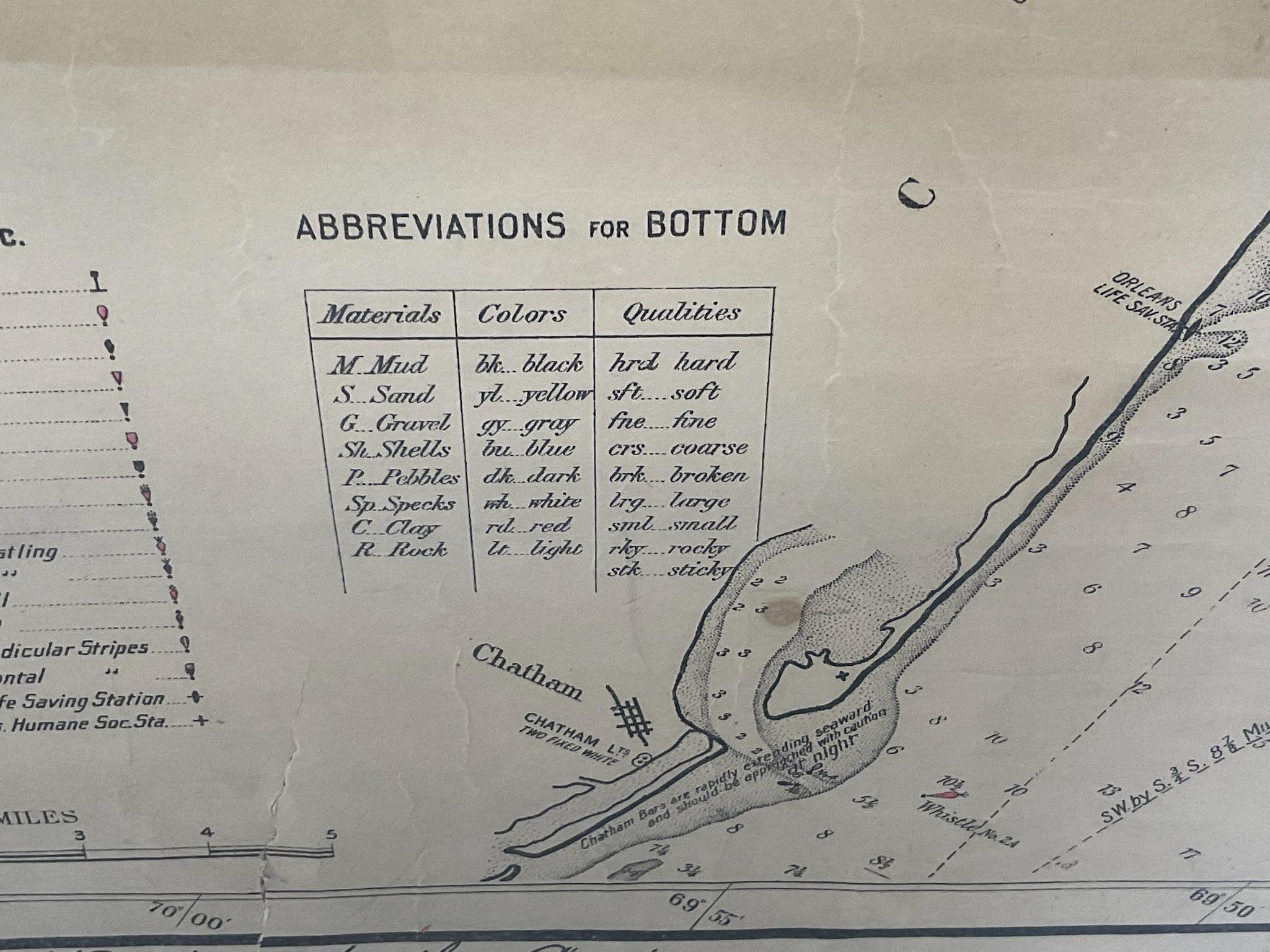 1918 George Eldridge Chart of Massachusetts Bay 2