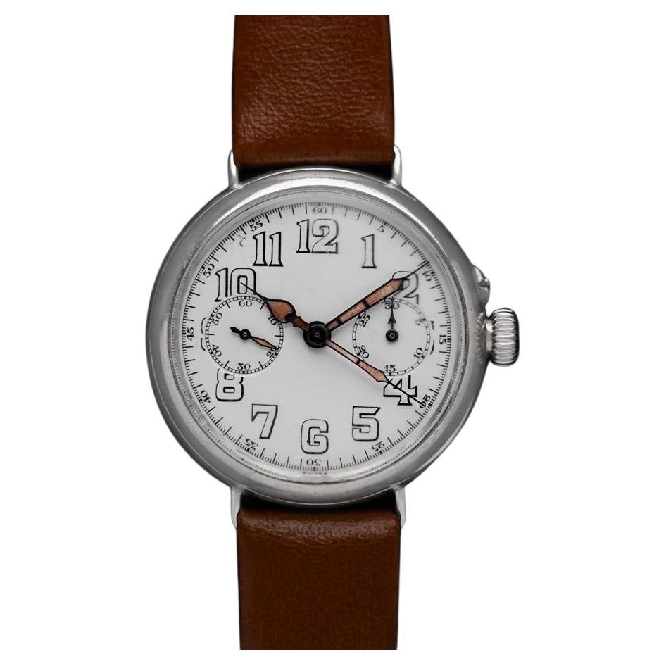 1918 Longines Tiffany 
Co. Caliber 13.33 Mens World War I Military Chronograph For Sale