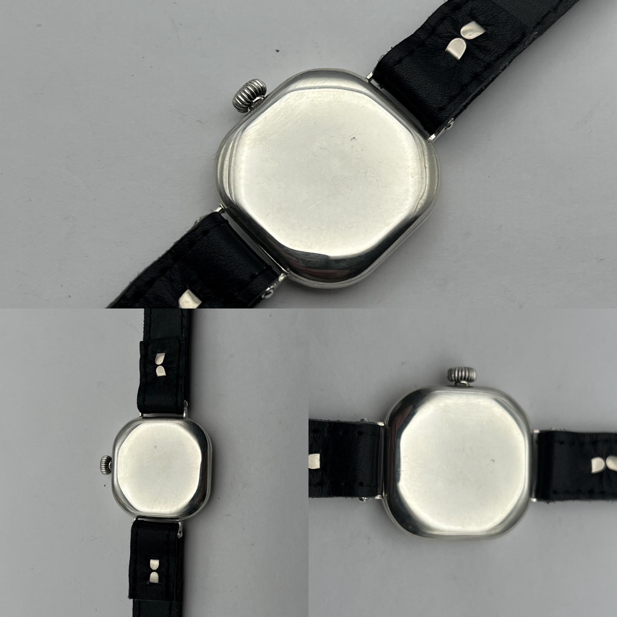 Art Deco 1918 WW1 / Trench Watch Elgin Rare White Star Dial 