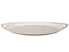 1919 Antique Dutch Silver Drinks Tray