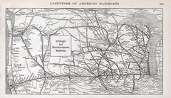 1919 "Chicago and Northwestern Railway" Map by P. F. Collier & Son