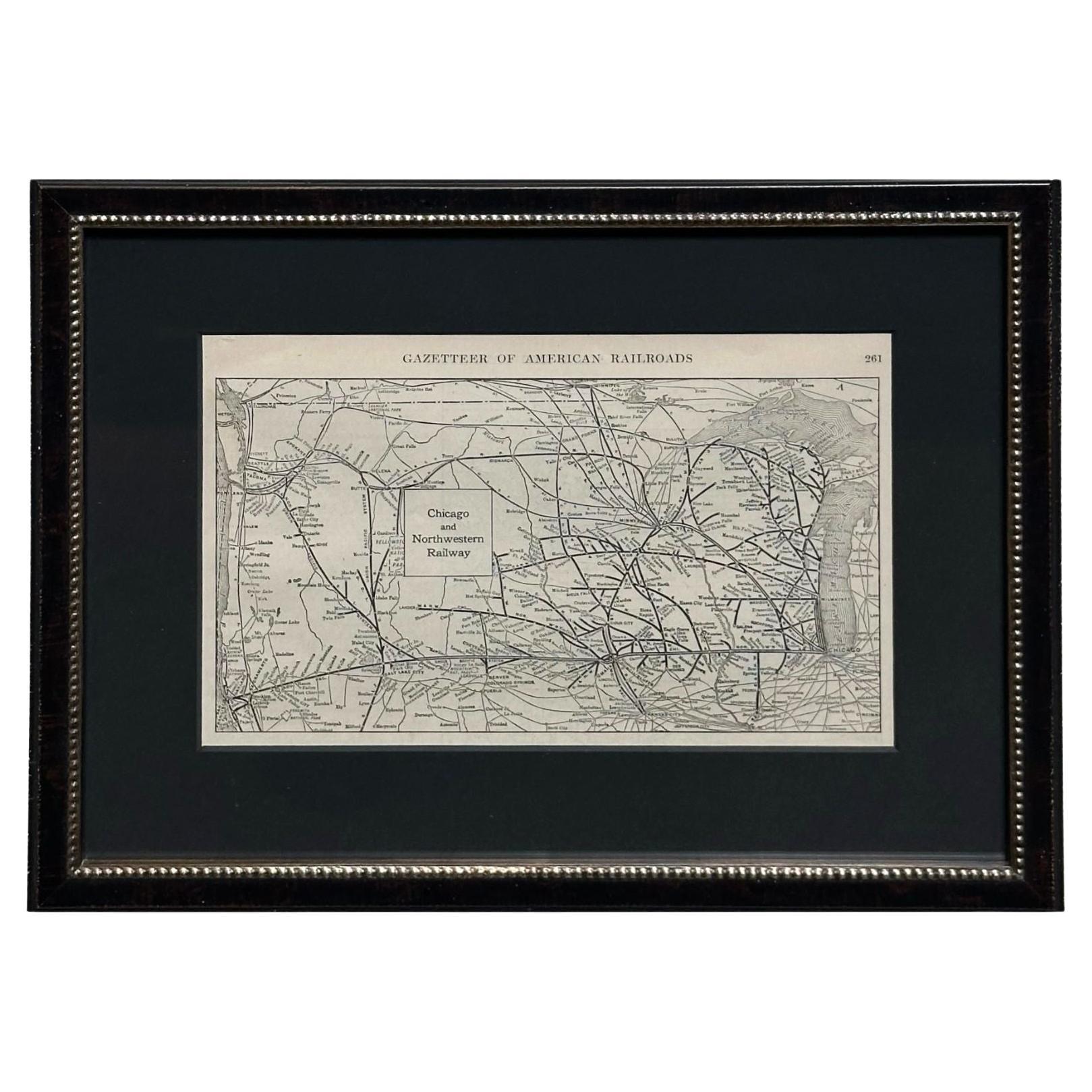 Carte de 1919 "Chicago and Northwestern Railway" par P. F. Collier & Son