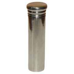 1919 HALLMARKED STERLiNG SILBER GOLD GILT ASPREY & CO LONDON PILL BOTTLE OR TUBE