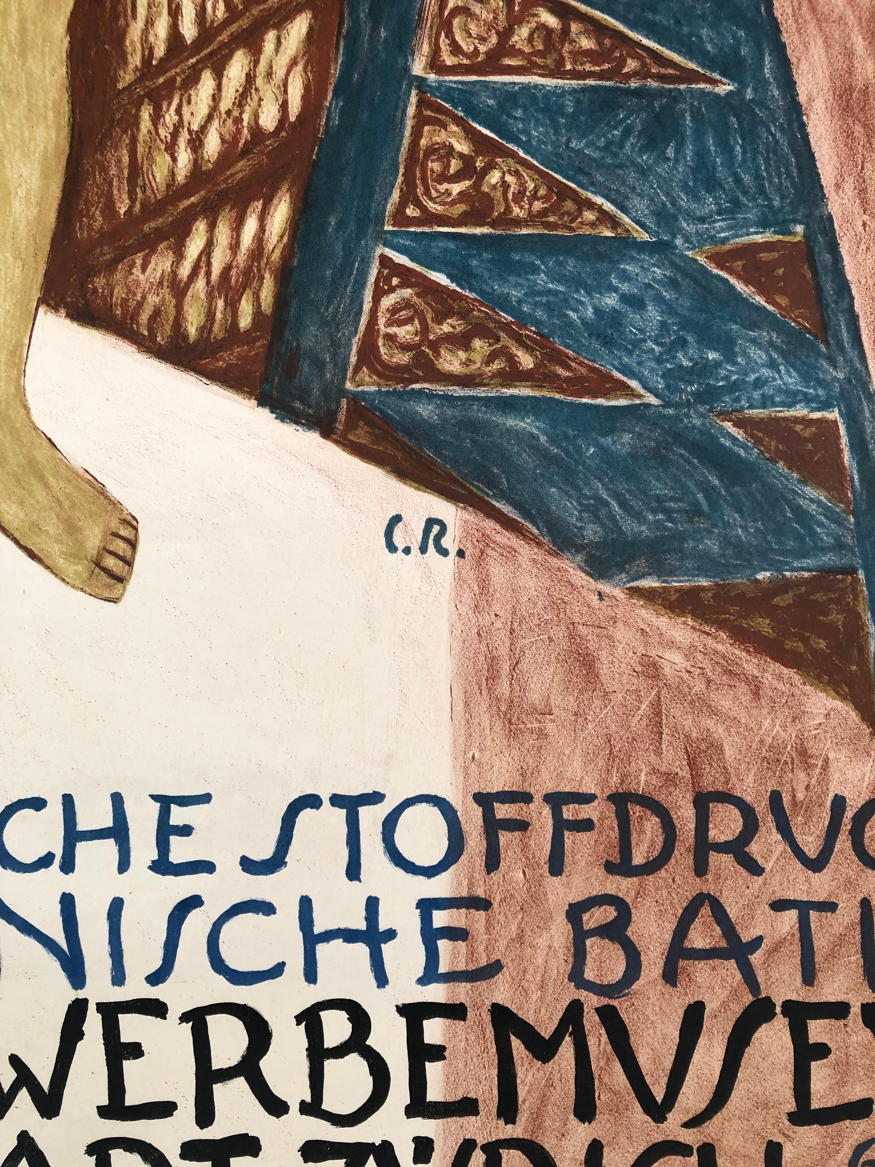 1919 Poster for Swiss Exhibition of Javanese Indonesian Batik Prints 3