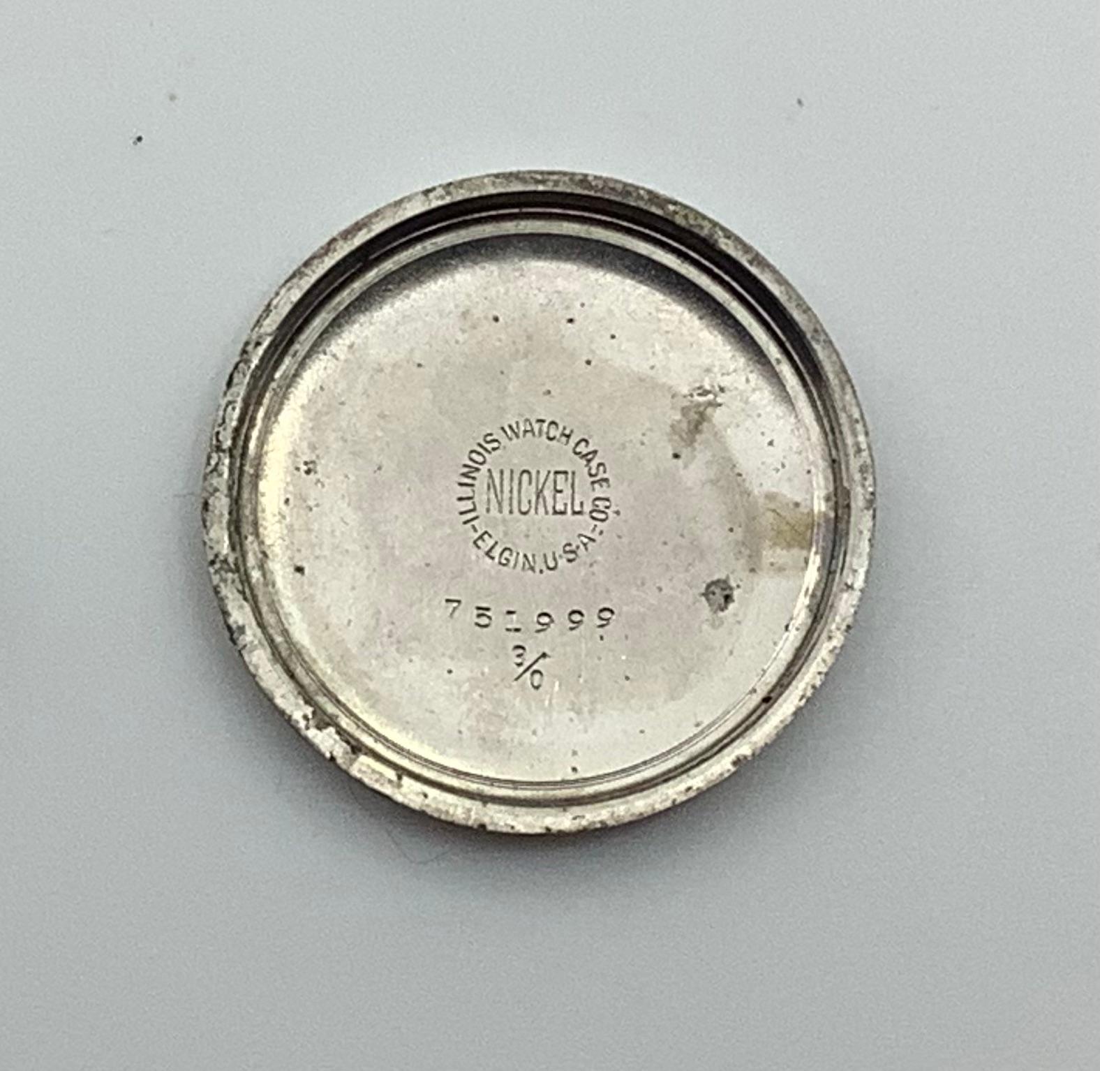Art Deco 1919 Rare Small Font Dial Elgin 
