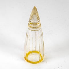 1919 Rene Lalique Fox Trot Perfume Bottle Arys Frosted Glass