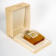 1919 René Lalique - Perfume Bottle Houbigant Clear Glass, Sealed with Box