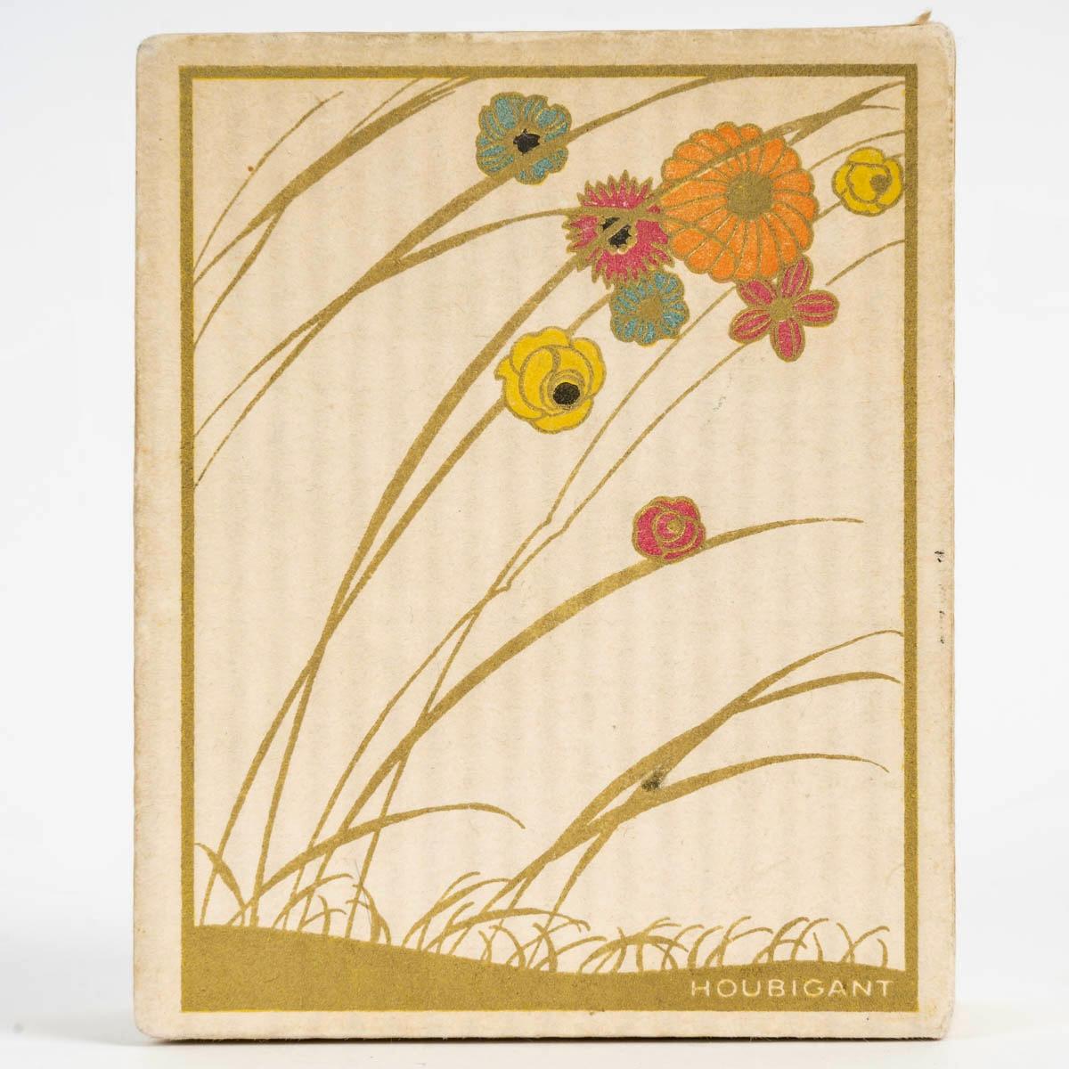 1919 René Lalique - Parfümflasche Oeillet Nelke Glas für Houbigant (Frühes 20. Jahrhundert) im Angebot
