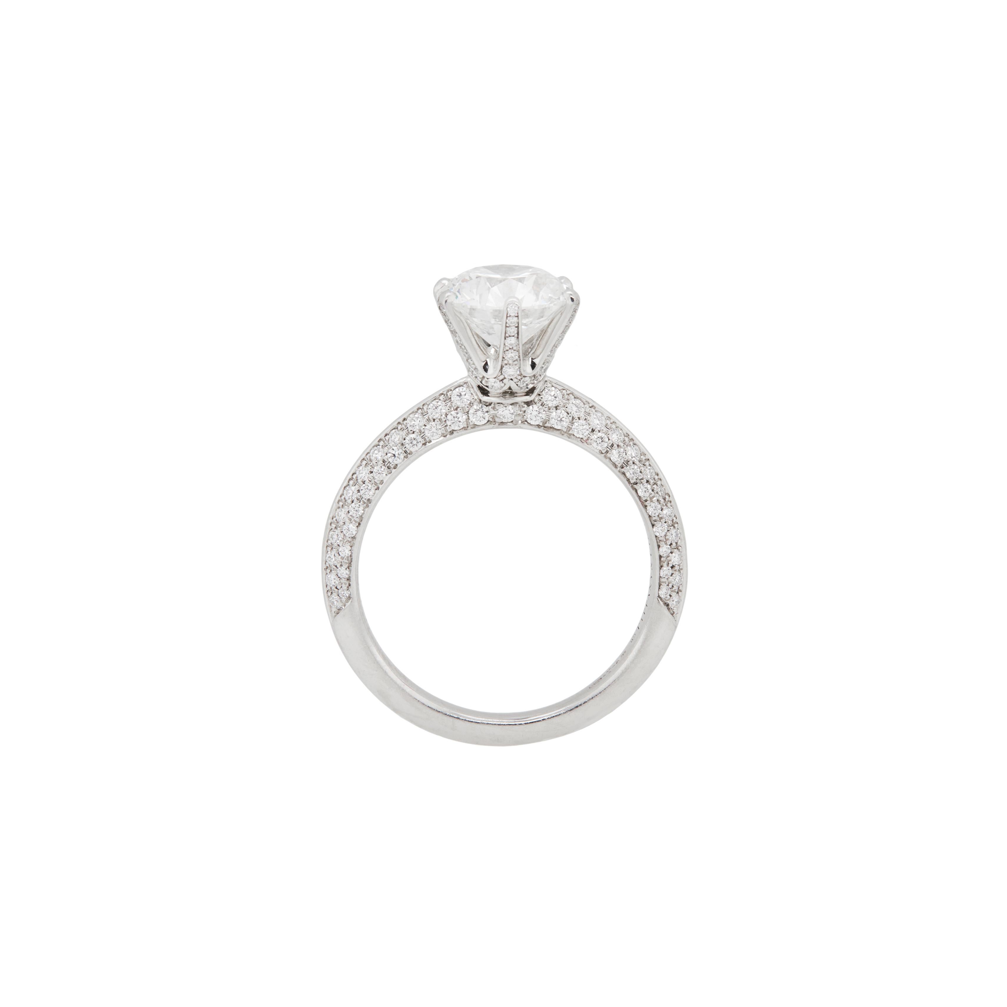 Introducing a fabulous limited anniversary edition engagement ring, designed by iconic luxury house, Tiffany& Co., reflecting the brand’s unparalleled elegance and impeccable craftsmanship.

This exquisite piece features an impressive 1.91 carat