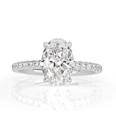 1.91ct Oval Cut Diamond Engagement Ring
