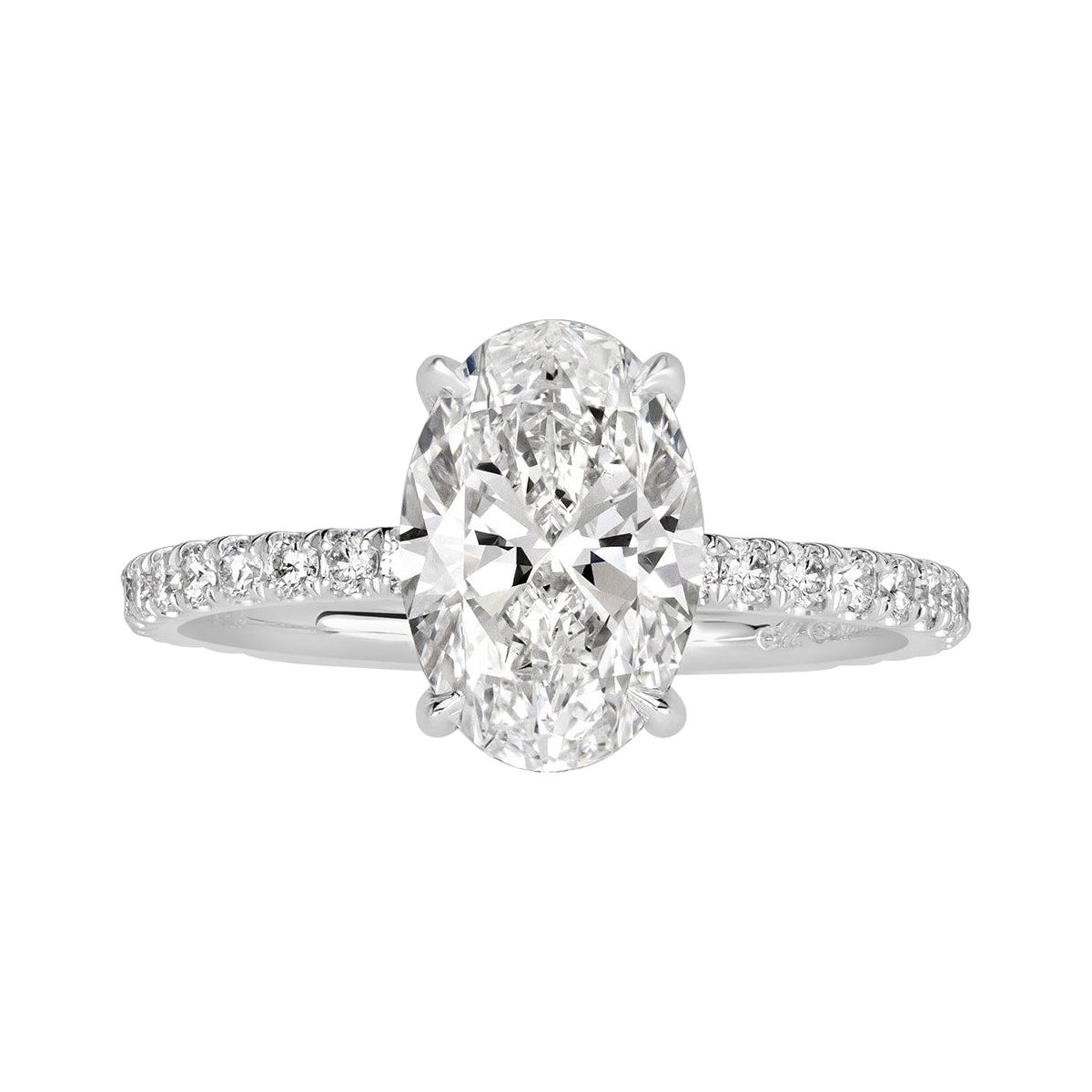 1.91ct Oval Cut Diamond Engagement Ring