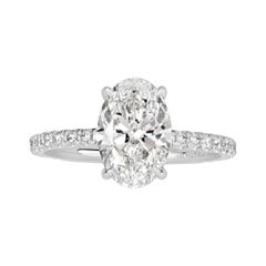 1.91ct Oval Cut Diamond Engagement Ring