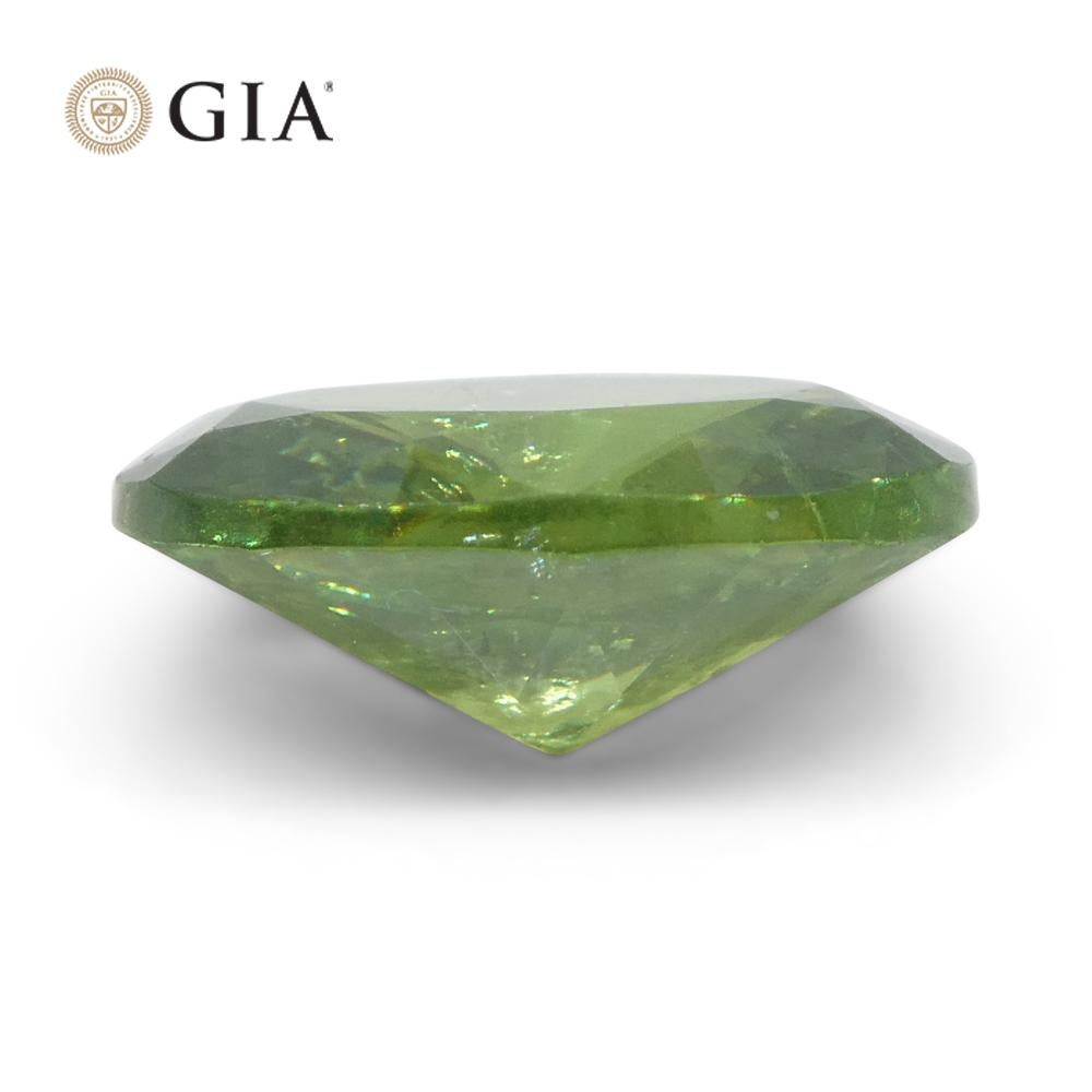 1.91ct Oval Green Demantoid GIA Certified Unheated  For Sale 6