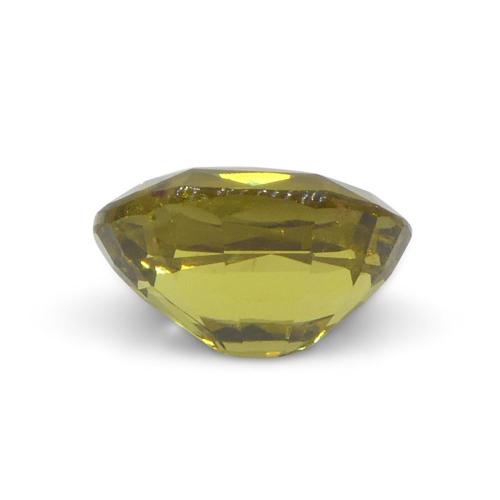1.91ct Oval Yellow Chrysoberyl from Brazil For Sale 6