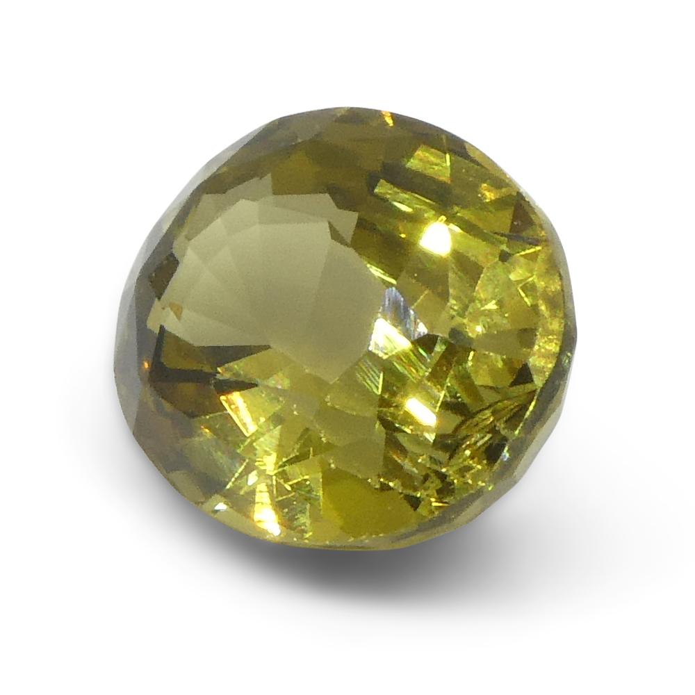 1.91ct Oval Yellow Chrysoberyl from Brazil For Sale 4