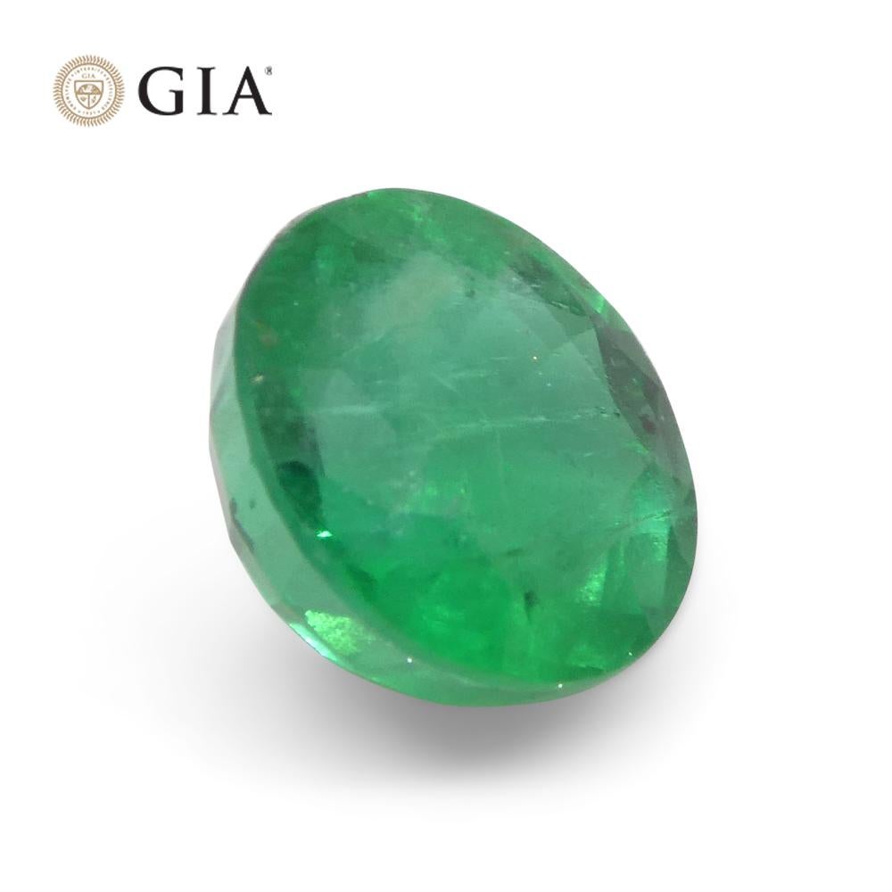 1.91ct Round Green Emerald GIA Certified Brazil For Sale 5