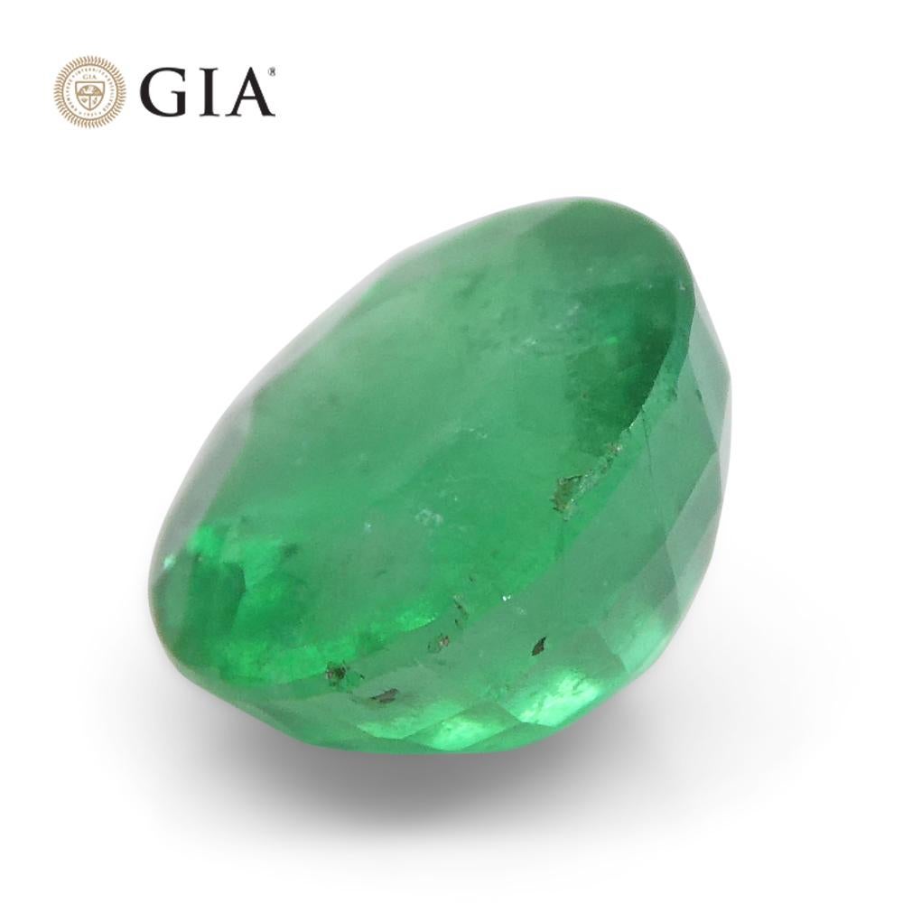 1.91ct Round Green Emerald GIA Certified Brazil For Sale 9