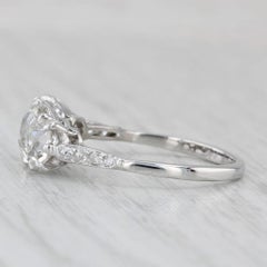 1.91ctw Diamond Round 3-Stone 14k White Gold Size 6.25 Engagement