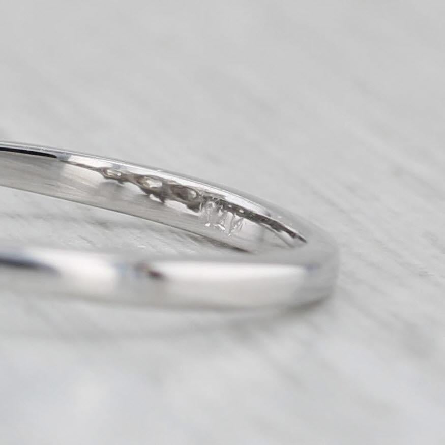 1.91ctw Diamond Round 3-Stone 14k White Gold Size 6.25 Engagement en vente 2