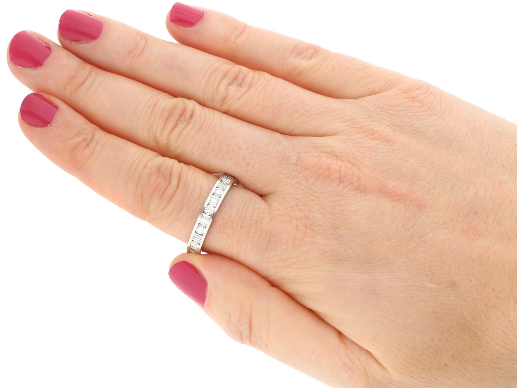 1.92 Carat Diamond and White Gold Full Eternity Ring For Sale 2