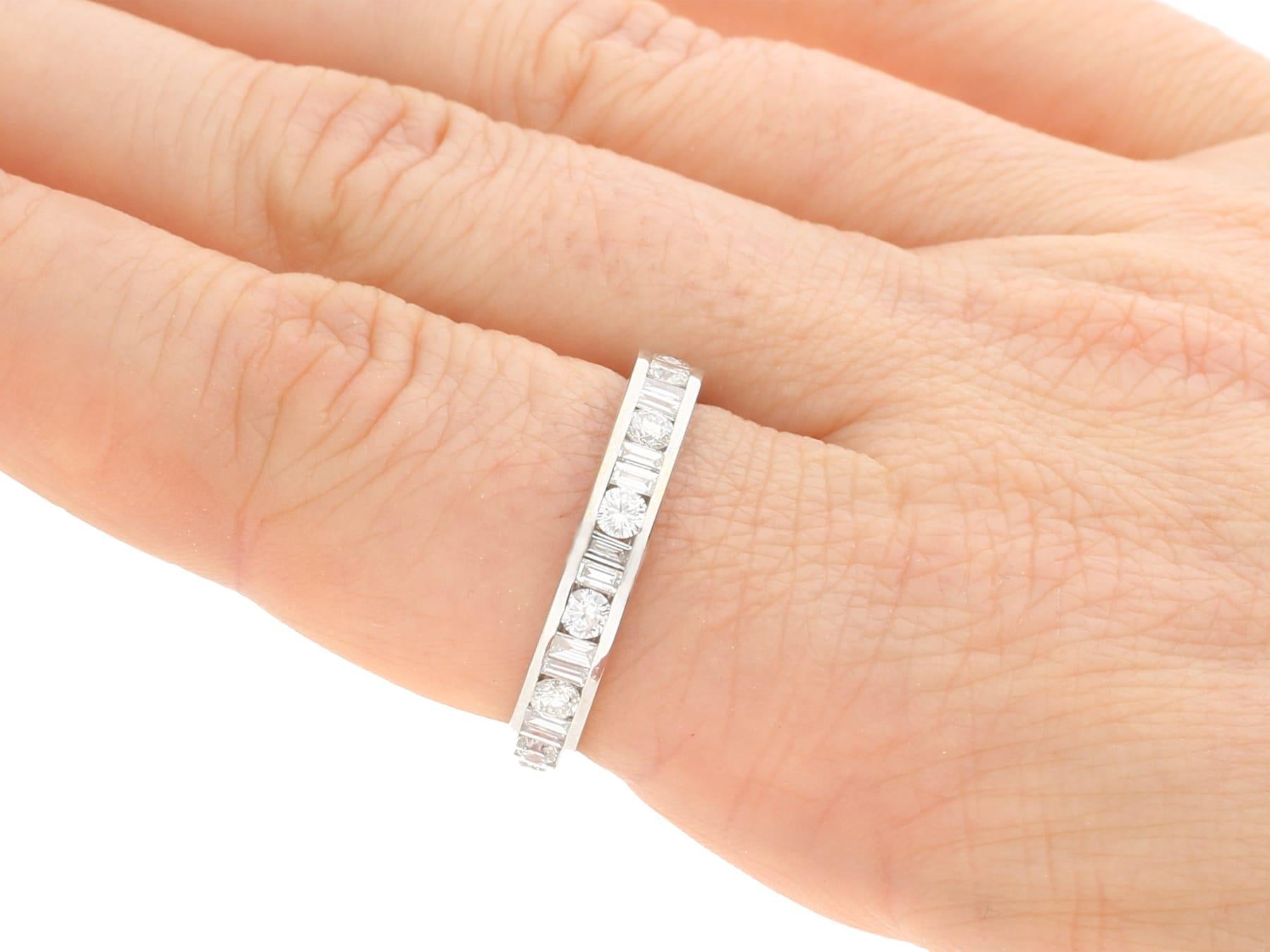 1.92 Carat Diamond and White Gold Full Eternity Ring For Sale 3