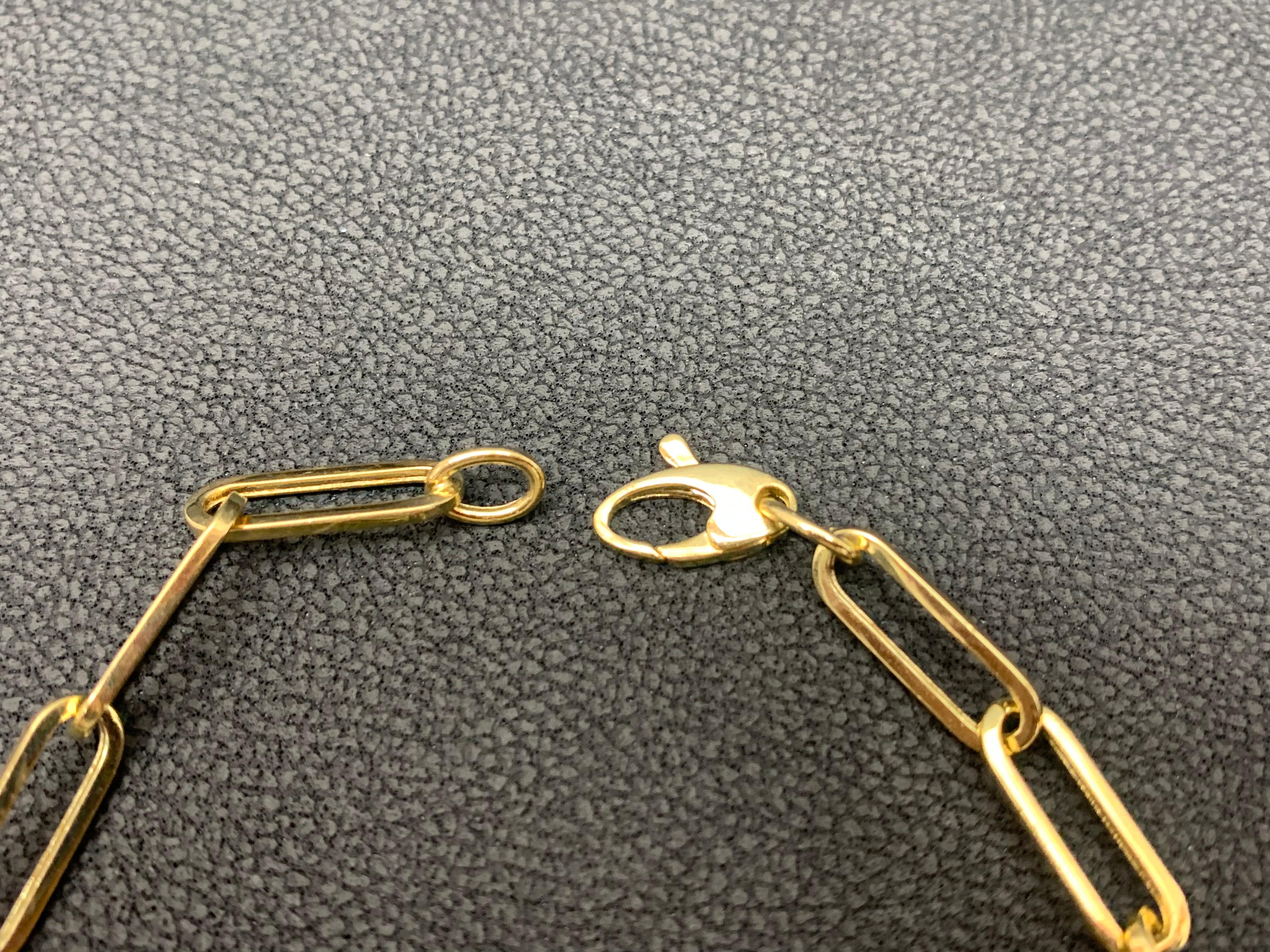 Taille brillant Bracelet à clips en or jaune 14 carats avec diamants de 1,92 carat en vente