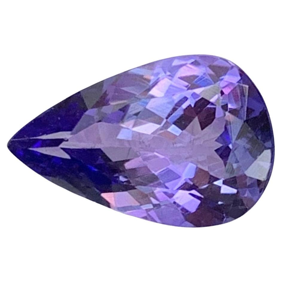 1.92 Carat Natural Loose Tanzanite Pear Shape Gemstone From Tanzania