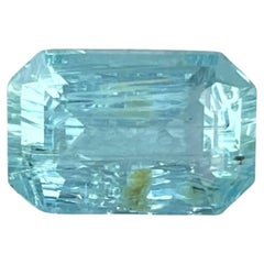 1.92 carats Blue Aquamarine Stone Emerald Cut Natural Nigerian Gemstone