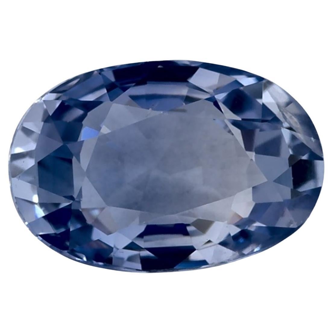 1.92 qt Zafiro Azul Oval Gema Suelta