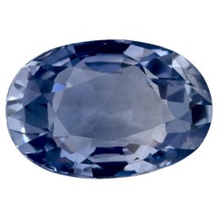1.92 qt Zafiro Azul Oval Gema Suelta