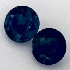 1.92 Ct Blue Sapphire Round Loose Gemstone