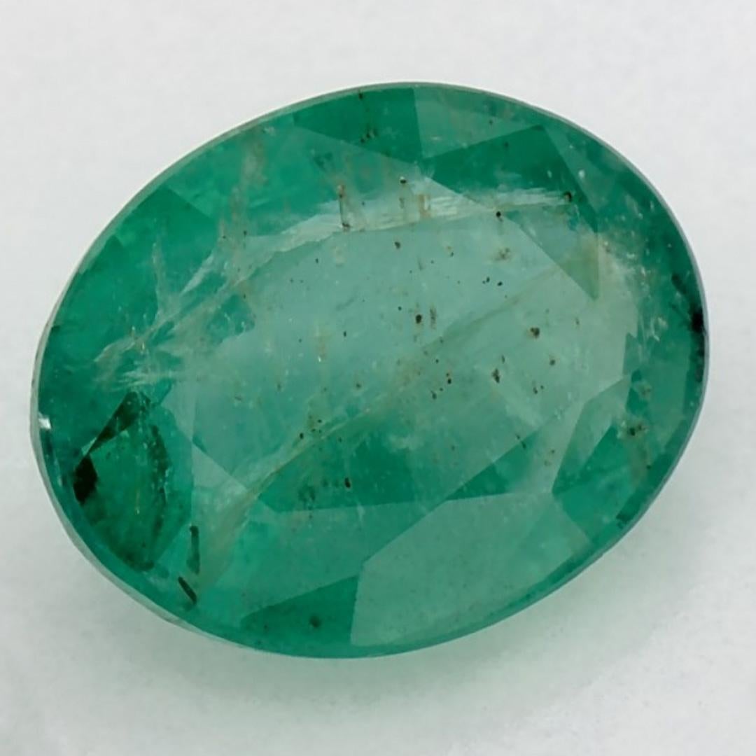 Oval Cut 1.92 Ct Emerald Oval Loose Gemstone For Sale