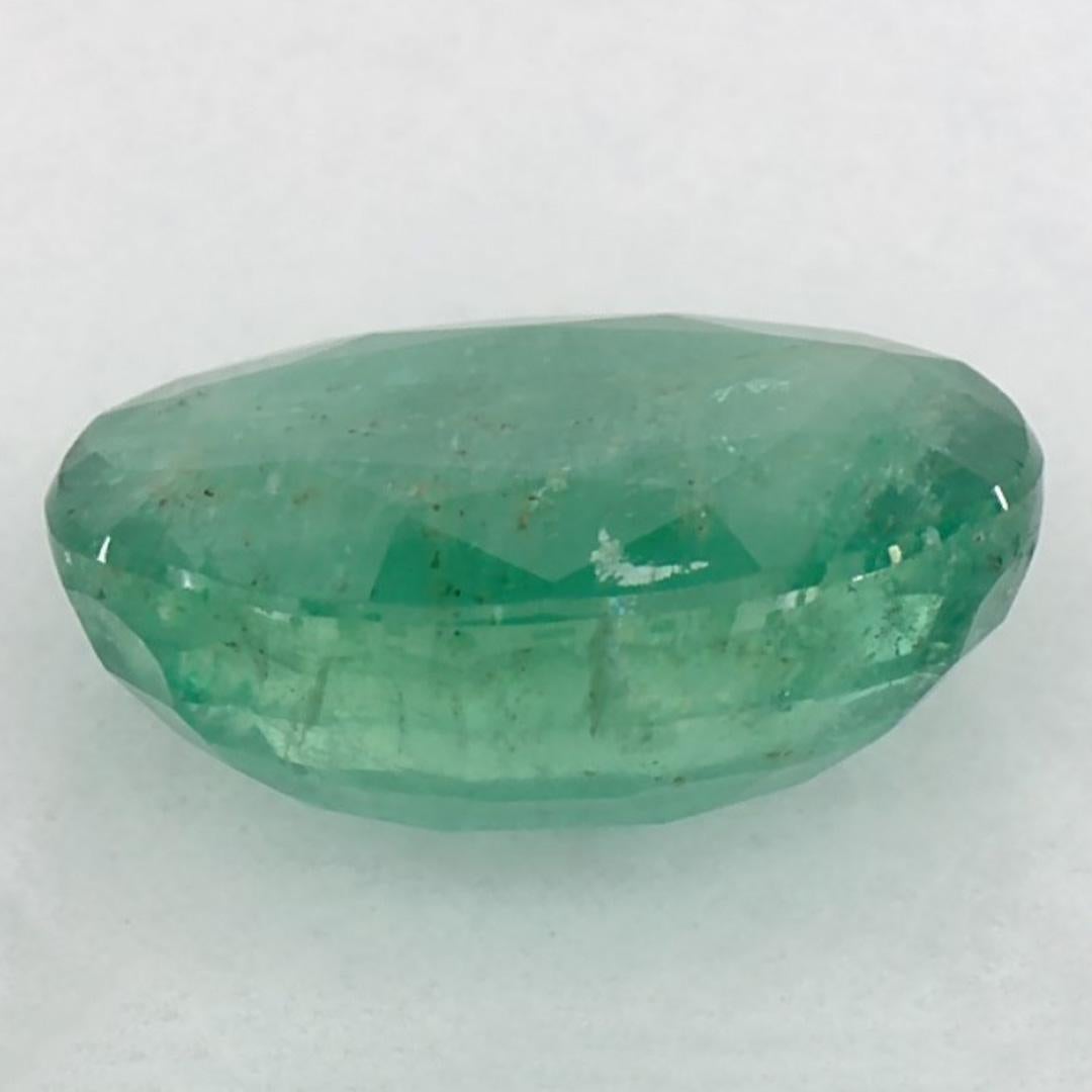 1.92 Ct Emerald Oval Loose Gemstone In New Condition For Sale In Fort Lee, NJ