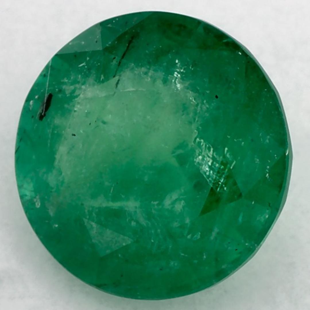 Taille ronde 1.92 Ct Emerald Round Loose Gemstone (pierre précieuse en vrac) en vente