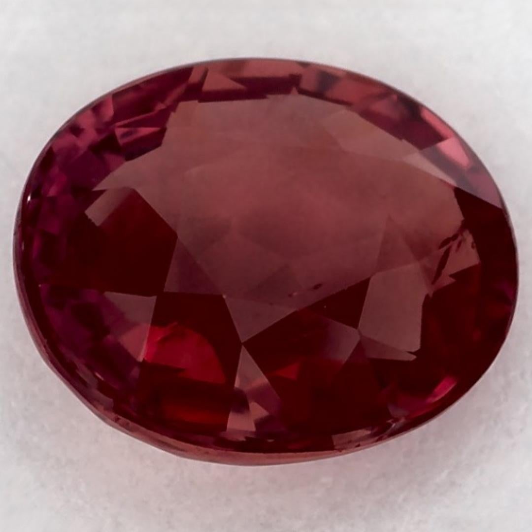 1.92 Ct Ruby Oval Loose Gemstone en Nuevo estado para la venta en Fort Lee, NJ