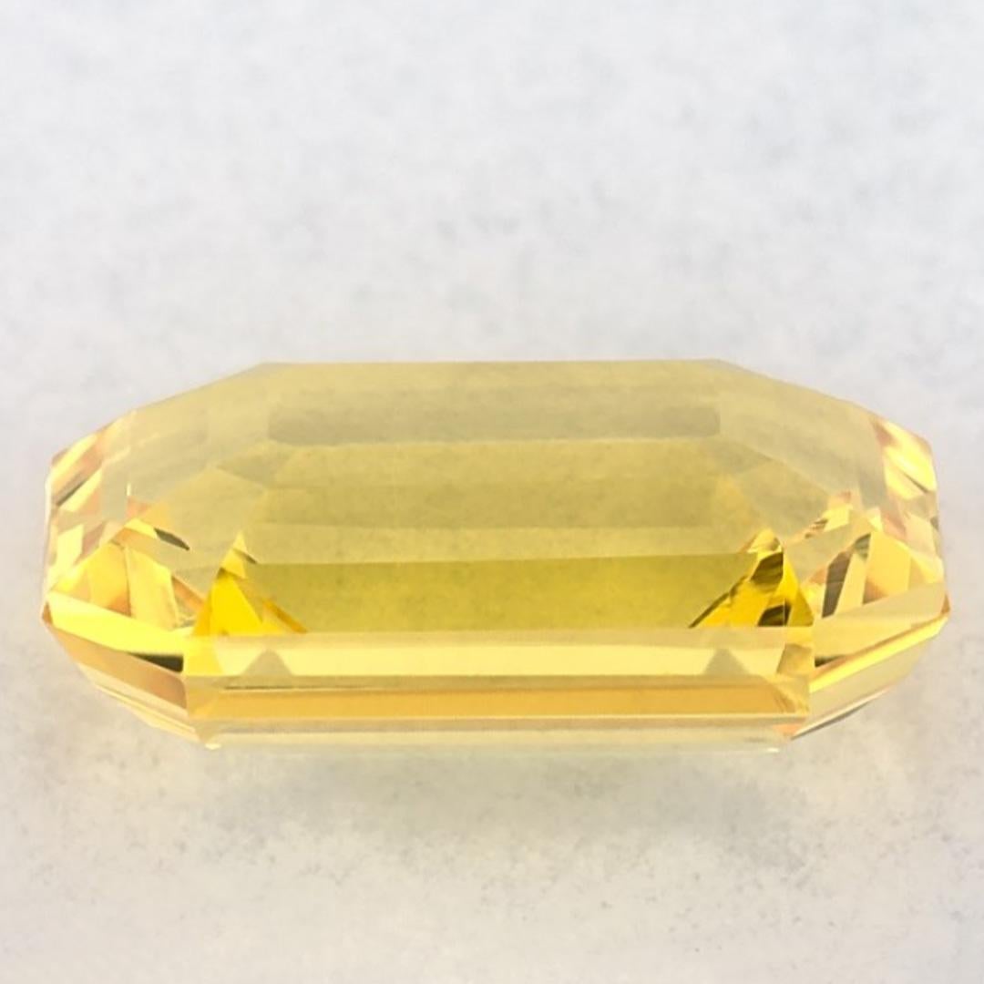 1,92 Karat gelber Saphir Oktagon zertifiziert loser Edelstein im Zustand „Neu“ im Angebot in Fort Lee, NJ