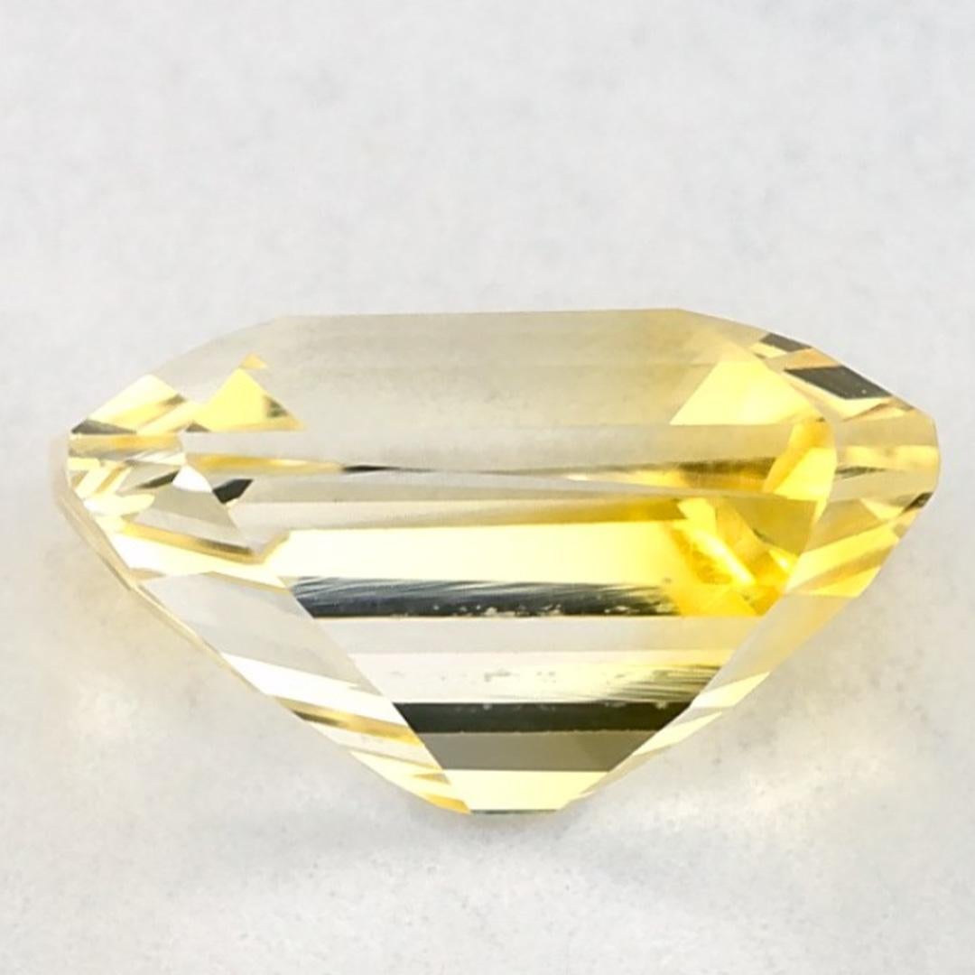 1.92 carati di zaffiro giallo ottagonale sciolto In condizioni Nuovo in vendita a Fort Lee, NJ