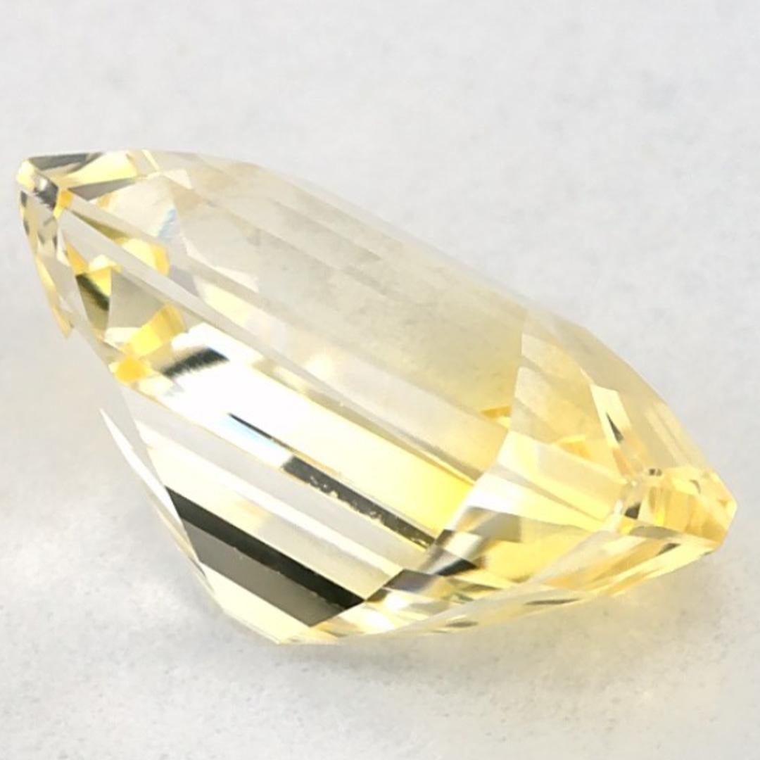 1.92 carati di zaffiro giallo ottagonale sciolto in vendita 1