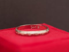 1920 18K White Gold Wedding Band