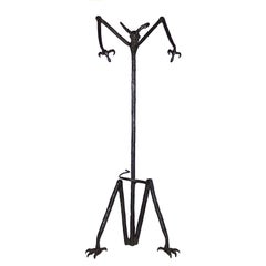 1920-1925 Katalanische Modernität Mephisto-Skulptur Mantel- und Schirmständer, Spanien