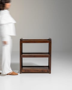 1920-1929 France Rich Walnut Brown Open Walnut Étagère