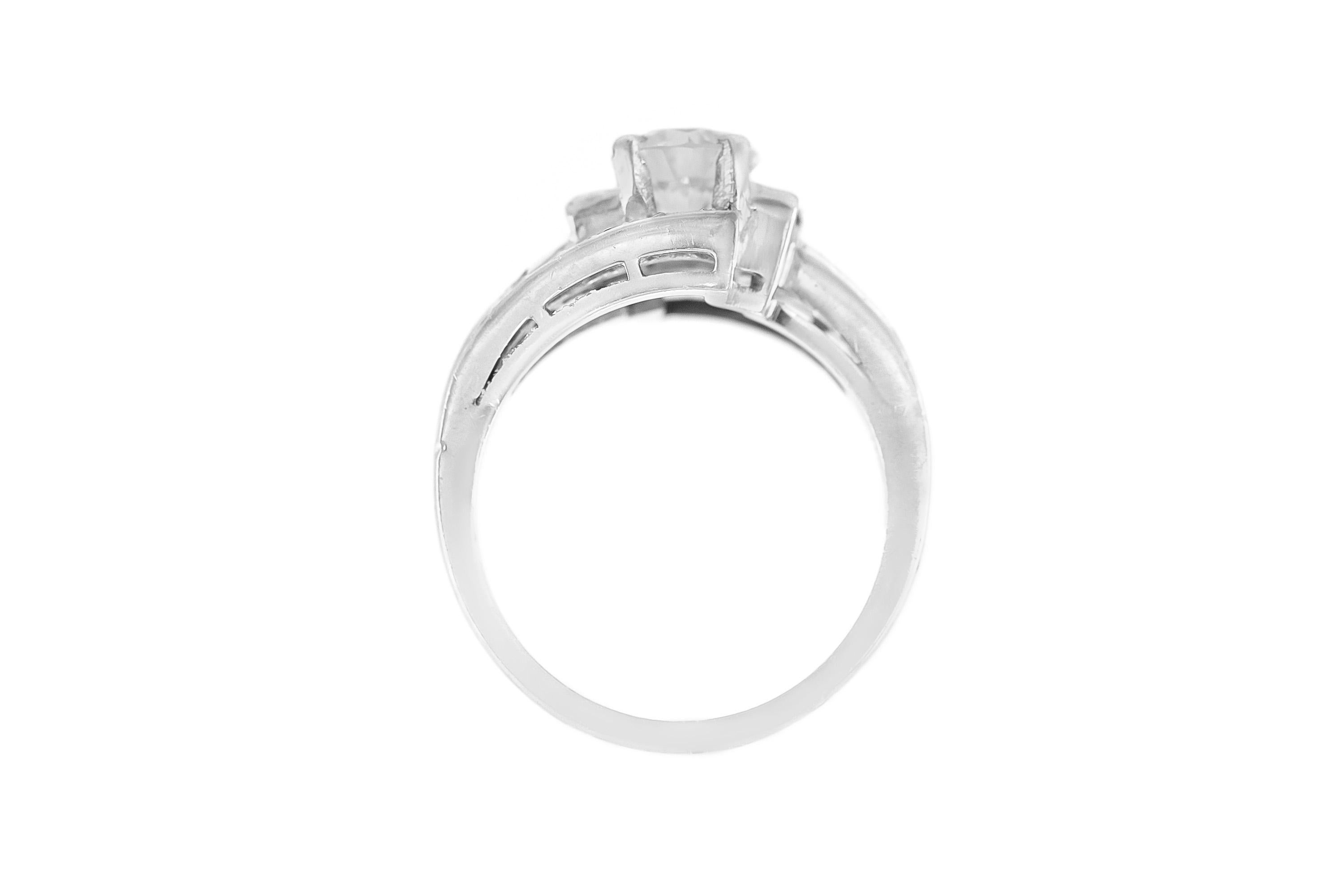asymmetrical engagement ring