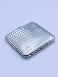 1920/30s ART DECO Solid Silver Cigarette Case by Hugo Grün