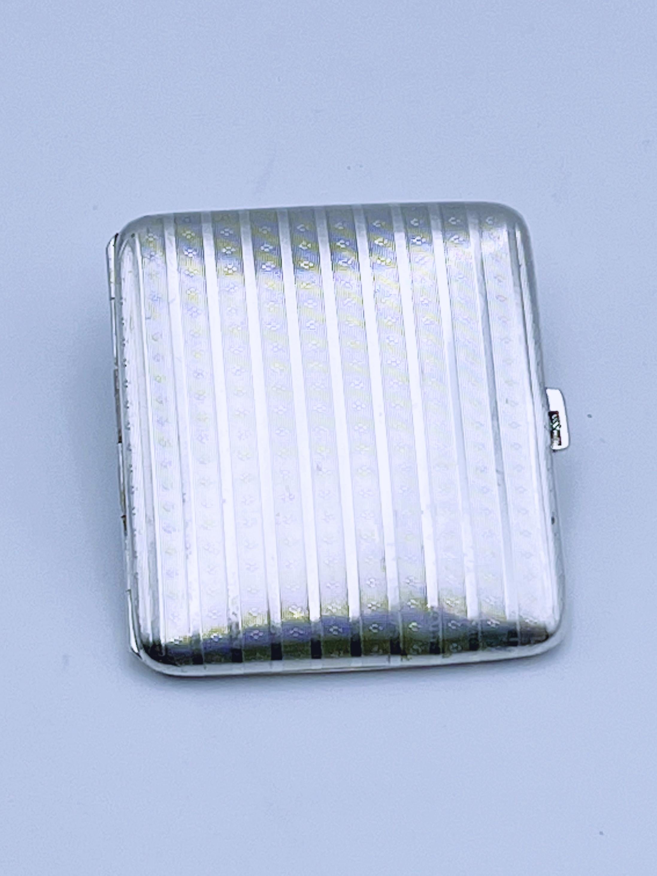 Argento Porta sigarette in argento massiccio ART DECO 1920/30 di Hugo Grün in vendita