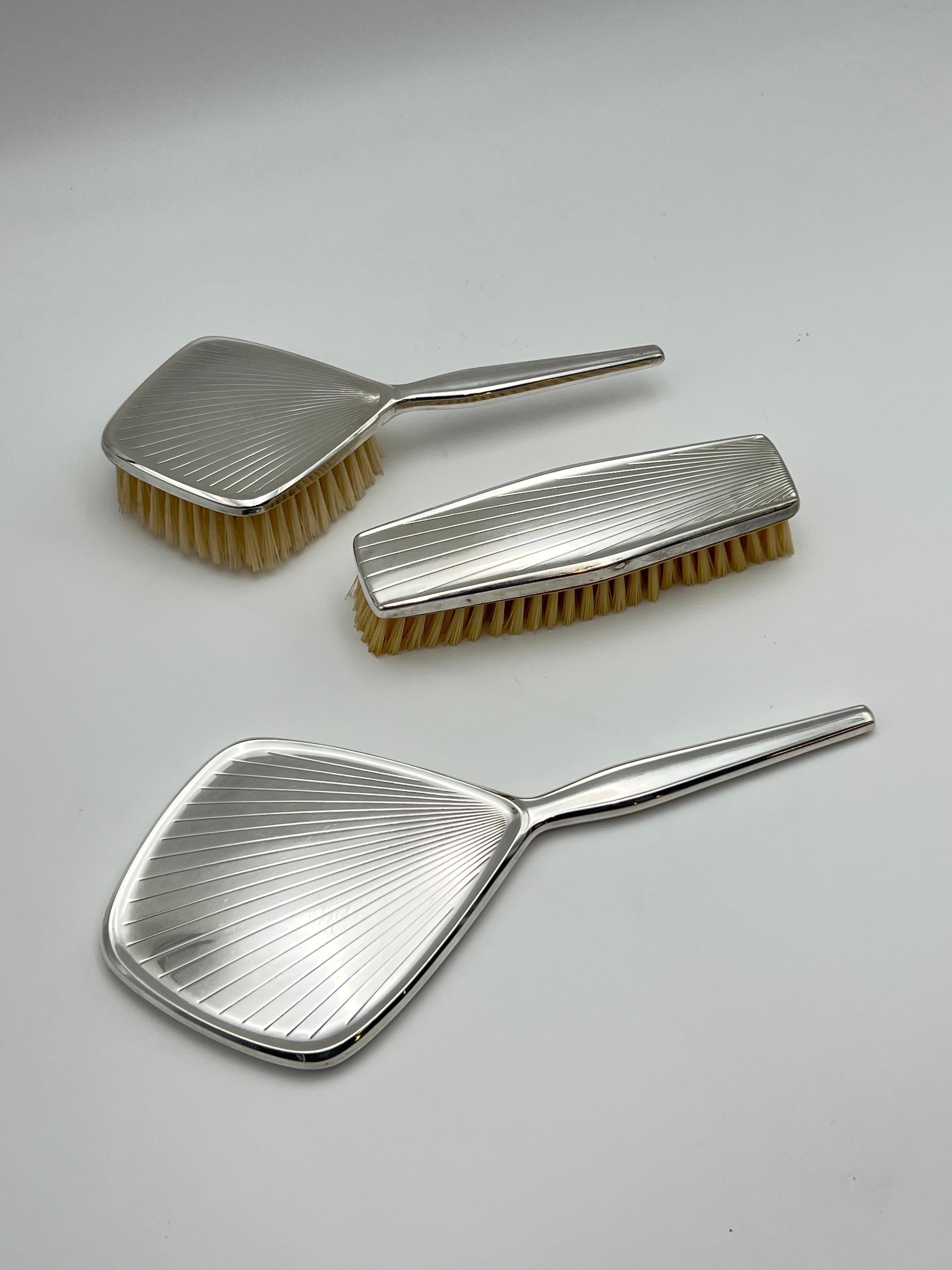 Juego de tocador ART DECO años 20/30, Hoka, Alemania Silver en venta