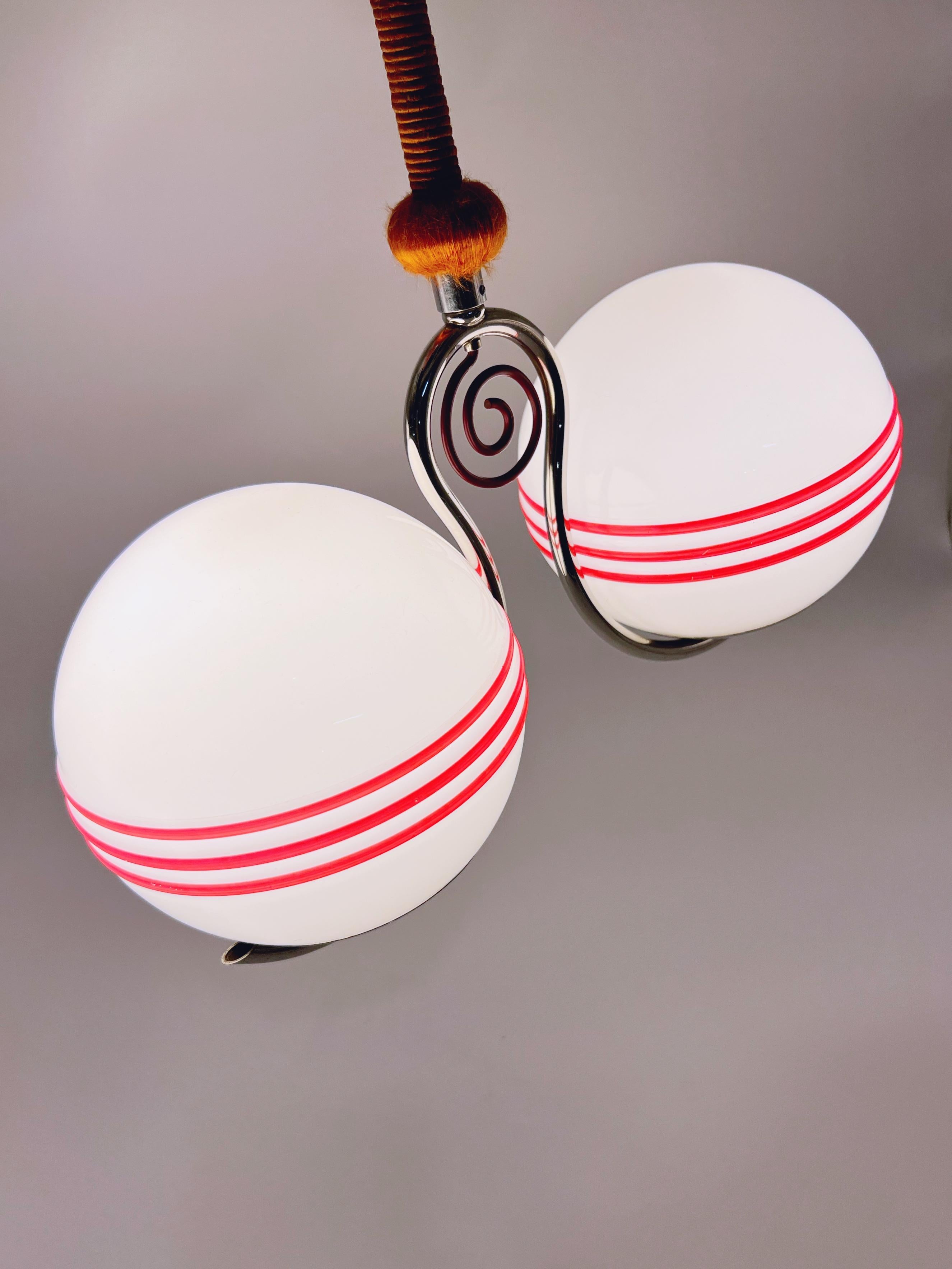 1920/30s Bauhaus Art Deco Lámpara Colgante, BJB Alemania, Diseño Escandinavo en venta 14