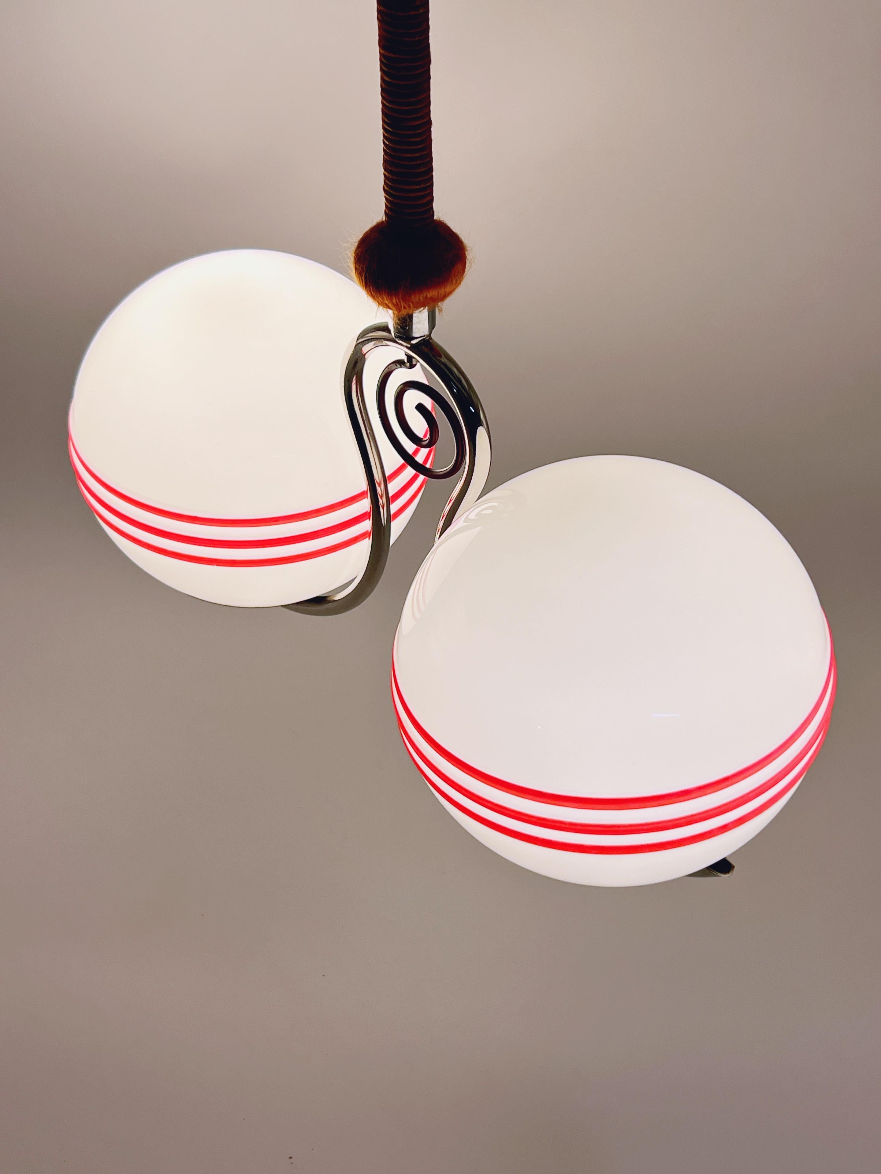 1920/30s Bauhaus Art Deco Lámpara Colgante, BJB Alemania, Diseño Escandinavo principios del siglo XX en venta